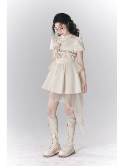 Chinese Style Asymmetric Dress【s0000001785】