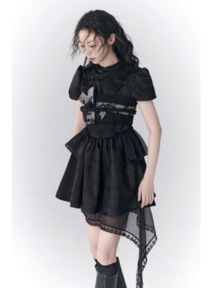 Chinese Style Asymmetric Dress【s0000001785】