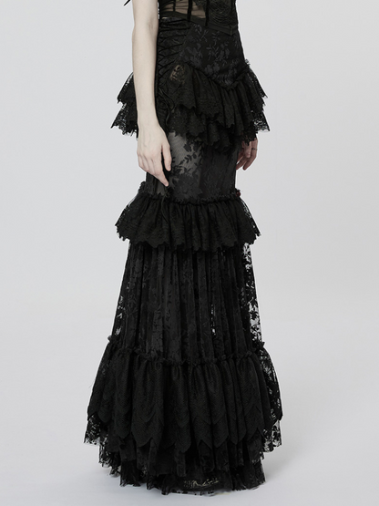 Goth perspective gorgeous skirt【s0000001104】