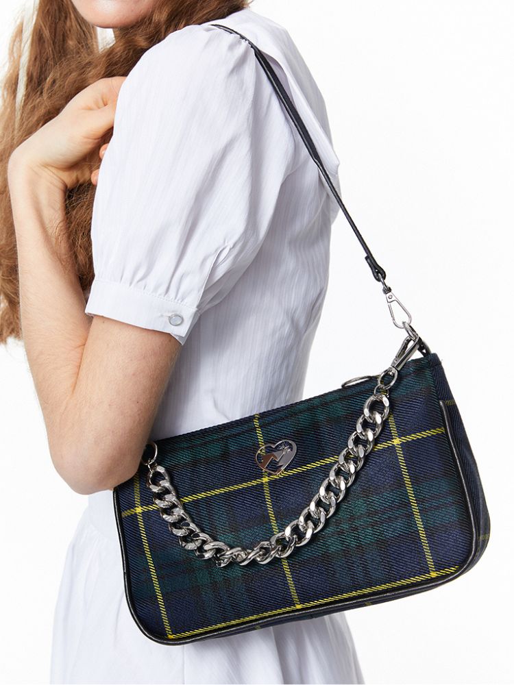 Plaid Chain Shoulder Bag【s0000001875】