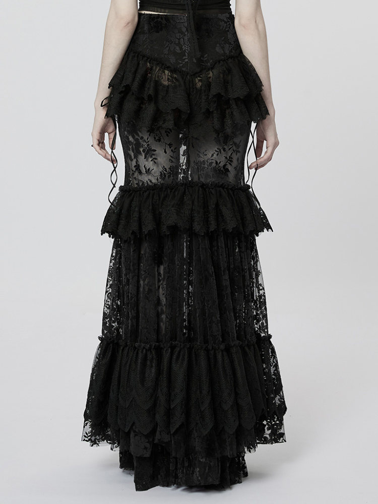 Goth perspective gorgeous skirt【s0000001104】