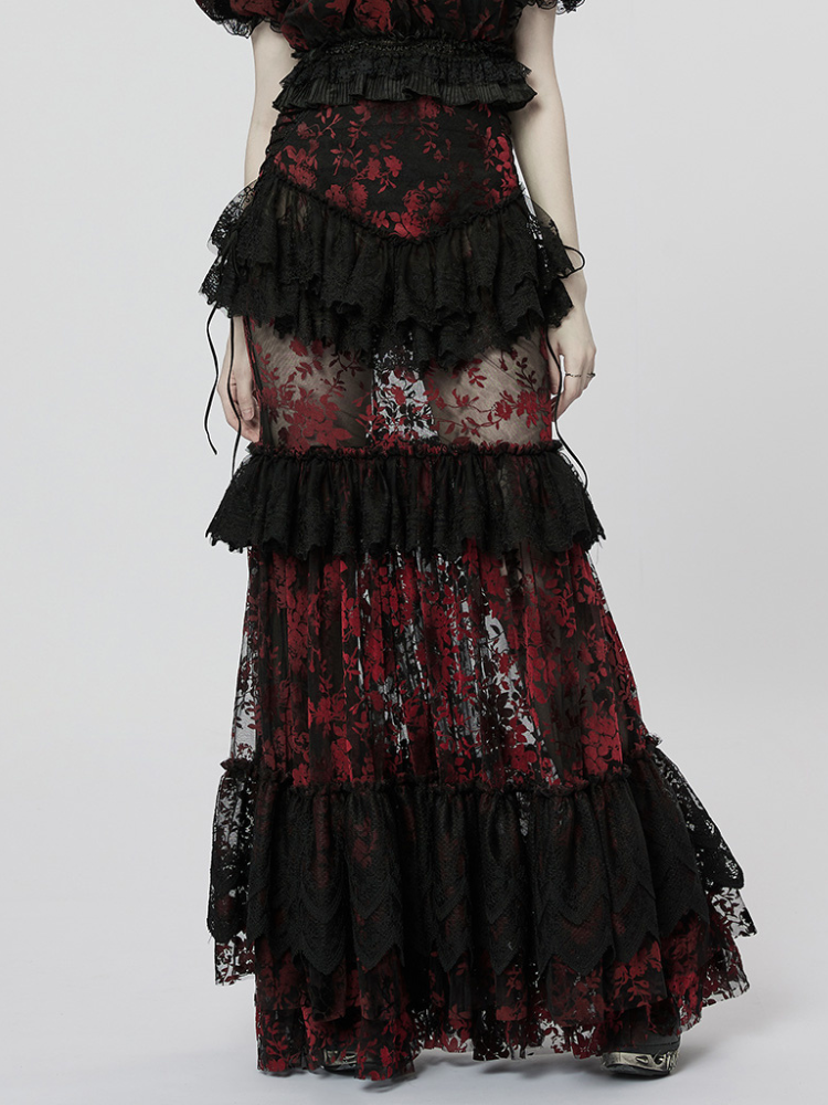 Goth perspective gorgeous skirt【s0000001104】