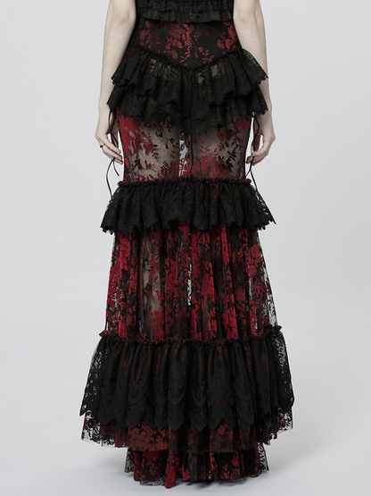 Goth perspective gorgeous skirt【s0000001104】