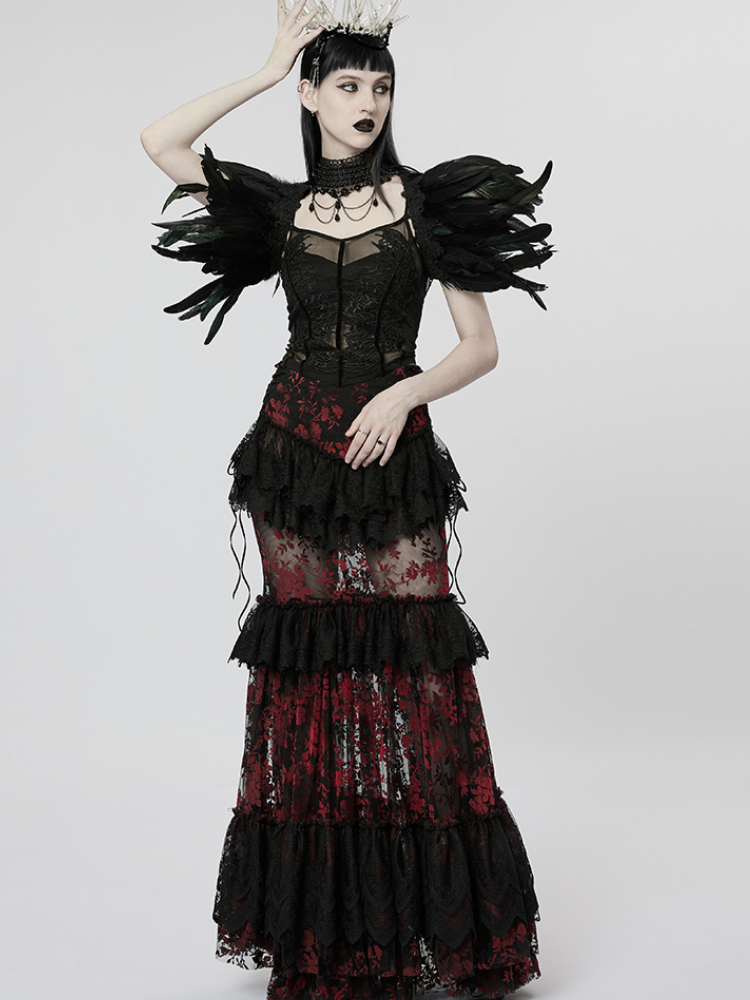 Goth perspective gorgeous skirt【s0000001104】