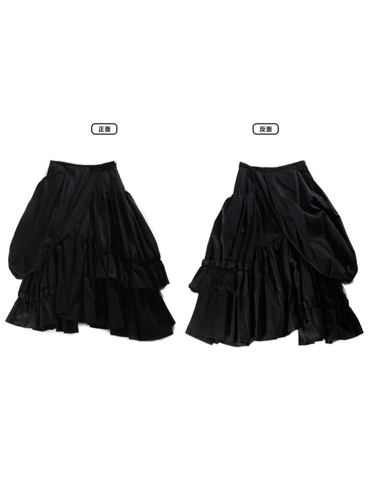 Big swing pleated skirt【s0000001461】