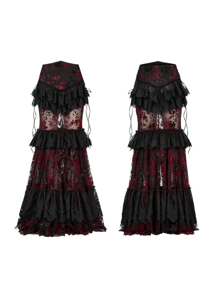 Goth perspective gorgeous skirt【s0000001104】