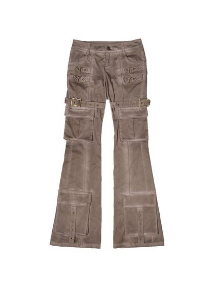 Straight Casual Side-Pocket Tight Pants [s0000004212] 