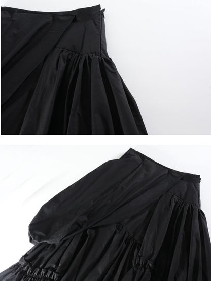 Big swing pleated skirt【s0000001461】