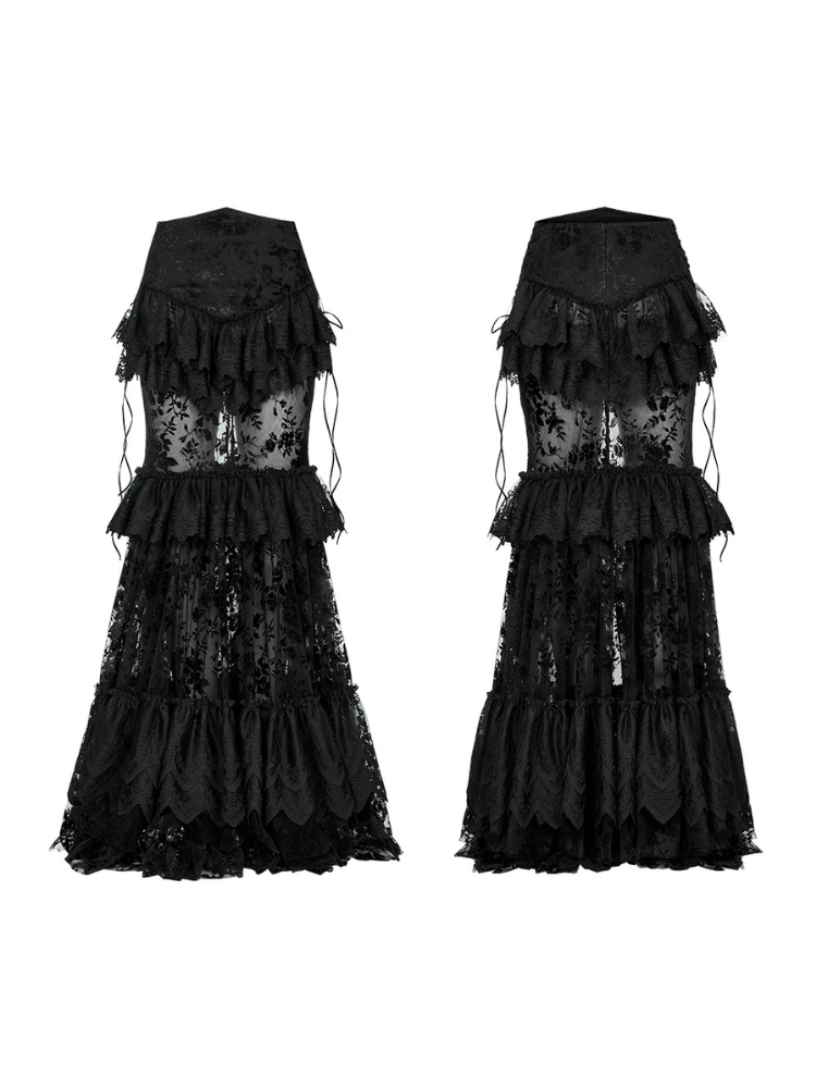 Goth perspective gorgeous skirt【s0000001104】