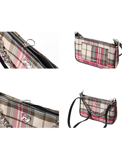 Plaid Chain Shoulder Bag【s0000001875】