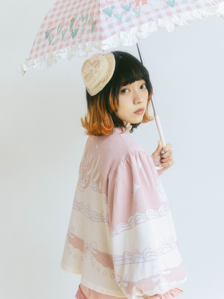 Rabbit Cream Cake lolita Sweet Bow Knit Cardigan【s0000001354】