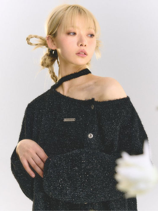 Strapless Halter Knit Sweater【s0000001500】