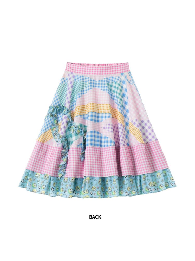 Random Plaid Flare Skirt【s0000001700】