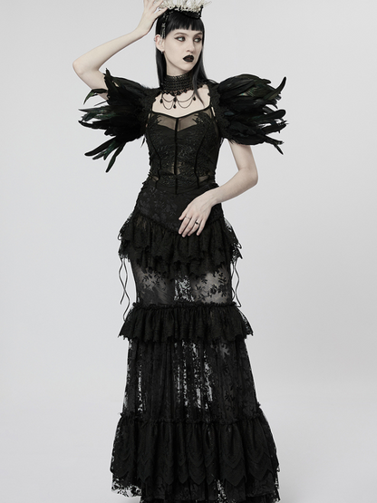 Goth perspective gorgeous skirt【s0000001104】