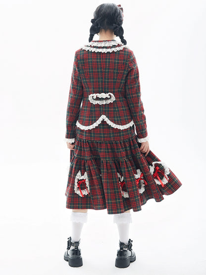 Retro cute Lolita skirt sweet girl tweed bustier【s0000004269】