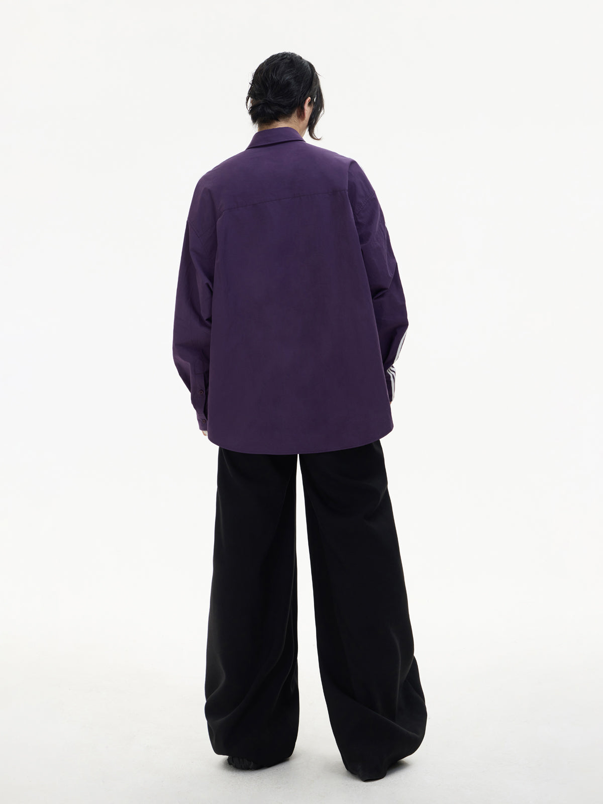 OverSize Side Line Long-sleeved Shirt【s0000004176】