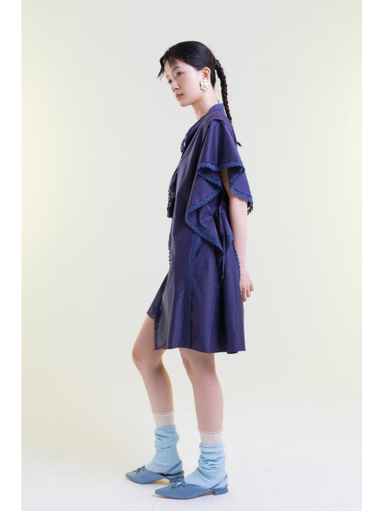 Ruffles Asymmetric Dress【s0000001892】