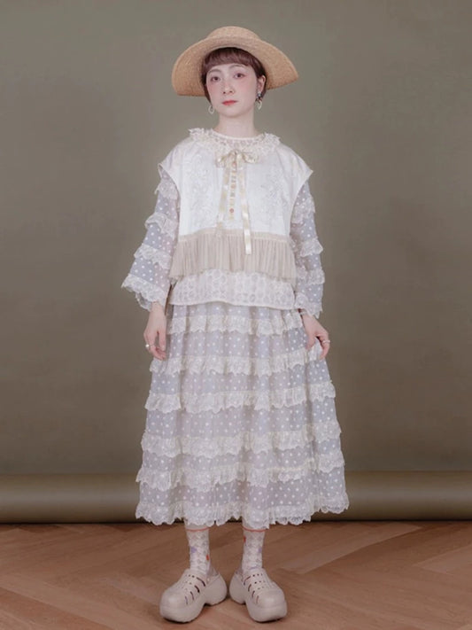 자수 D Shilk Kotton 스커트 [S0000006880]