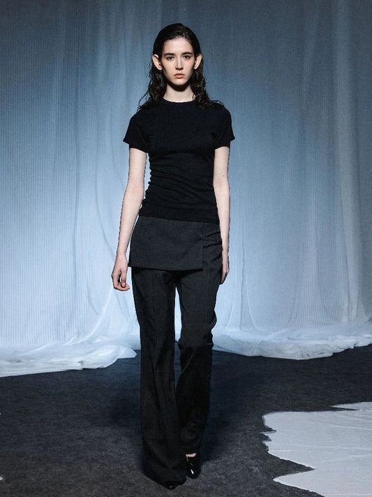 Slim fit short sleeve T-shirt【s0000007438】