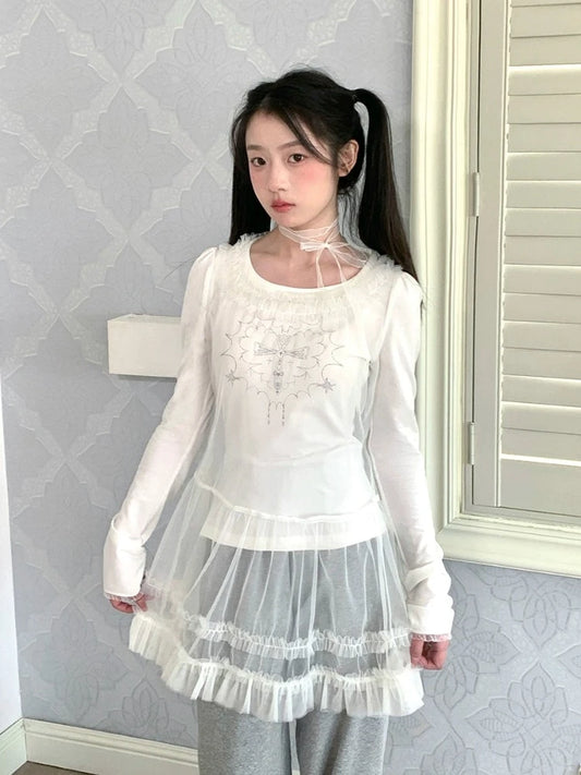 Printed long sleeve t-shirt【s0000007606】