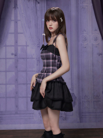 Hot girl suspender dress【s0000007074】