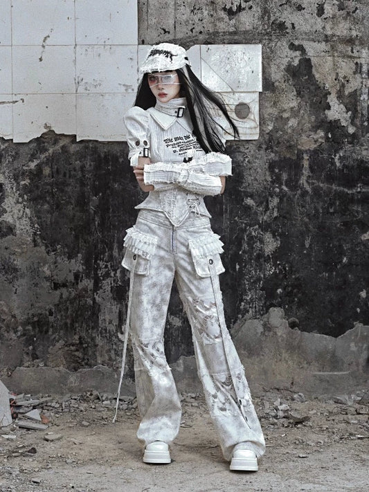 Punk straight pants【s0000005571】