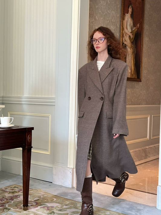 Wool long coat [s0000005103]
