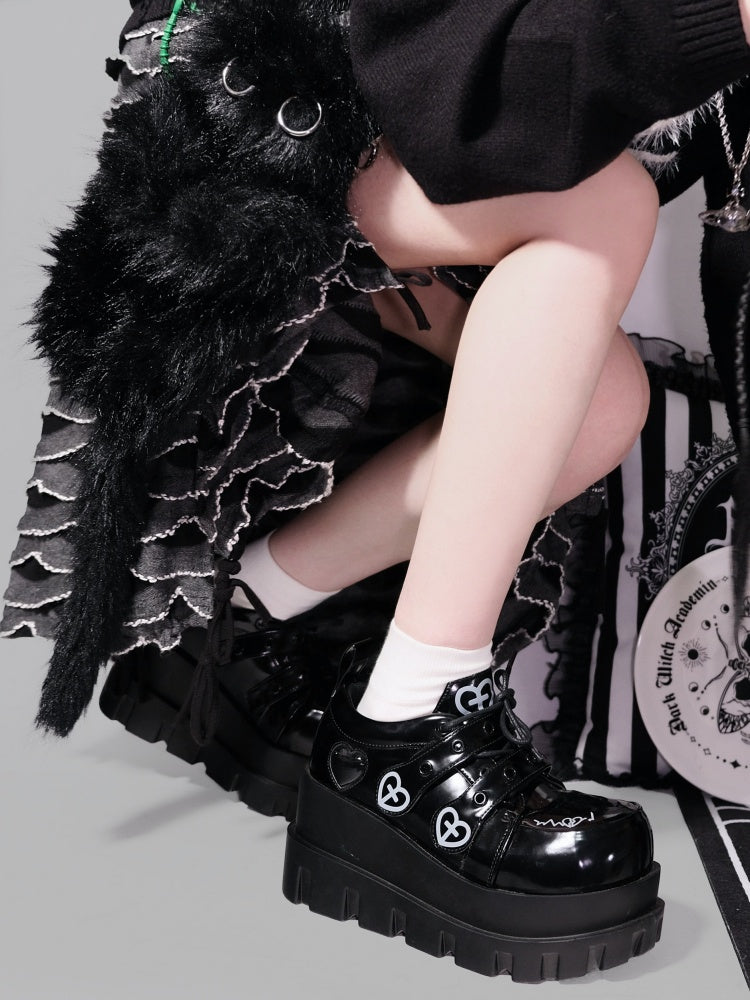 Punk Water Heart Cross Platform Shoes【s0000001907】 – SCULTURE 