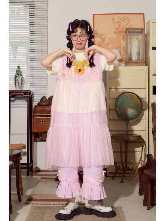 Hand-knitting skirt vest【s0000001565】