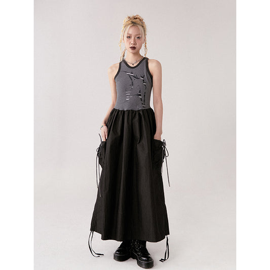 Sleeveless A-Line Skirt【s0000001366】