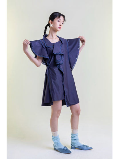 Ruffles Asymmetric Dress【s0000001892】