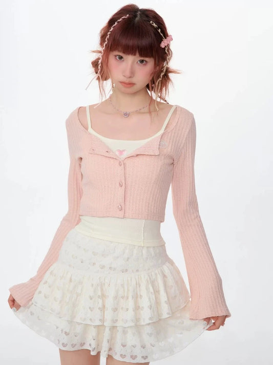 Long sleeve knit cardigan【s0000007549】