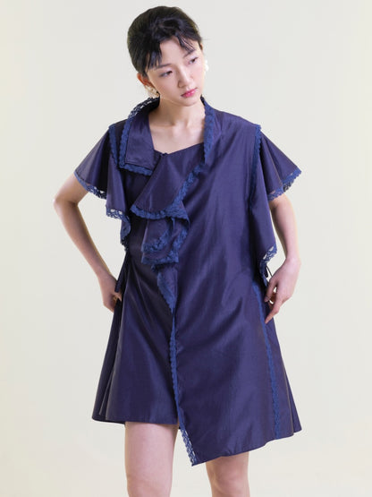 Ruffles Asymmetric Dress【s0000001892】