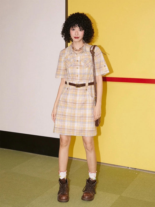 Striped cotton dress【s0000007405】