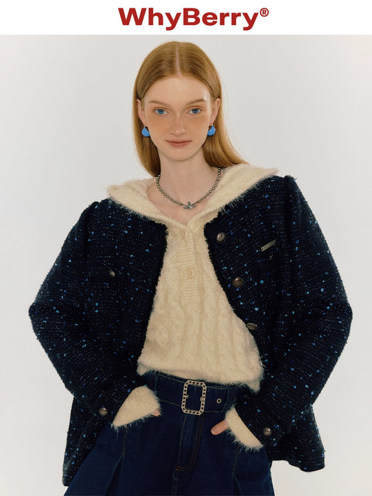 S M L PERSUME ROUN D NECK KOTTON JAKET [S0000004310]