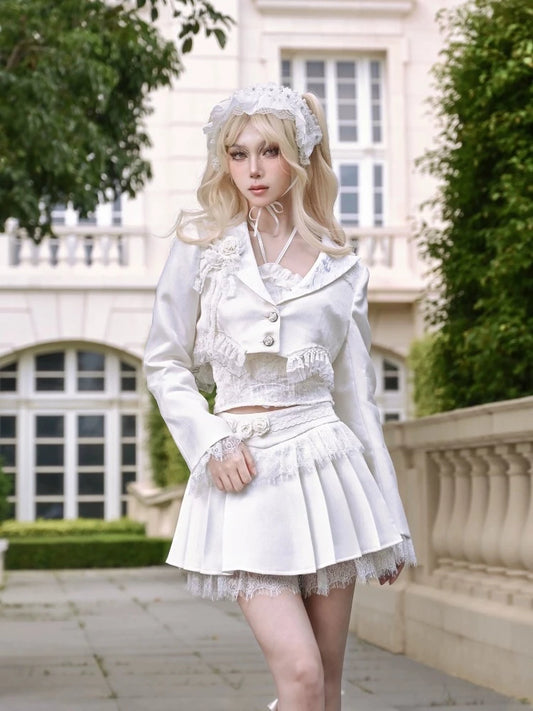 High waist slim pleated skirt【s0000005559】