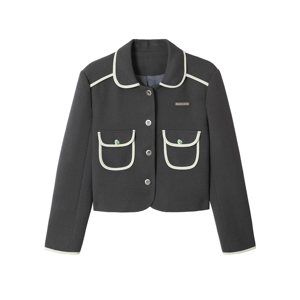 Doll Collar Shoulder Pad Jacket [s0000001507]