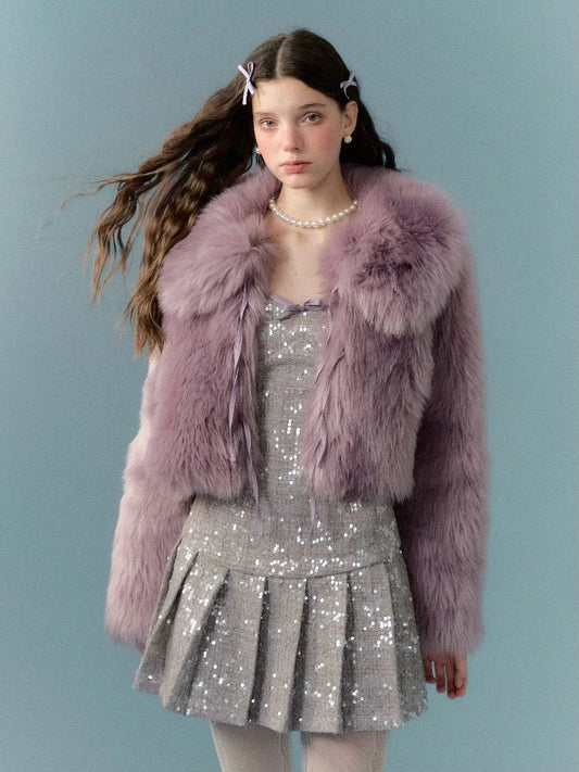 Sequin pleated skirt dress【s0000005662】