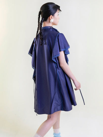 Ruffles Asymmetric Dress【s0000001892】