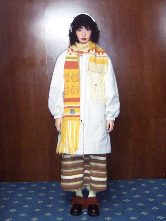 Colorful christmas wool scarf【s0000005543】