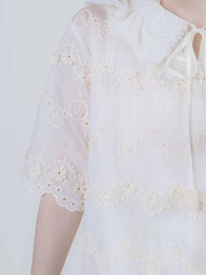 Cotton short sleeve dress【s0000006888】