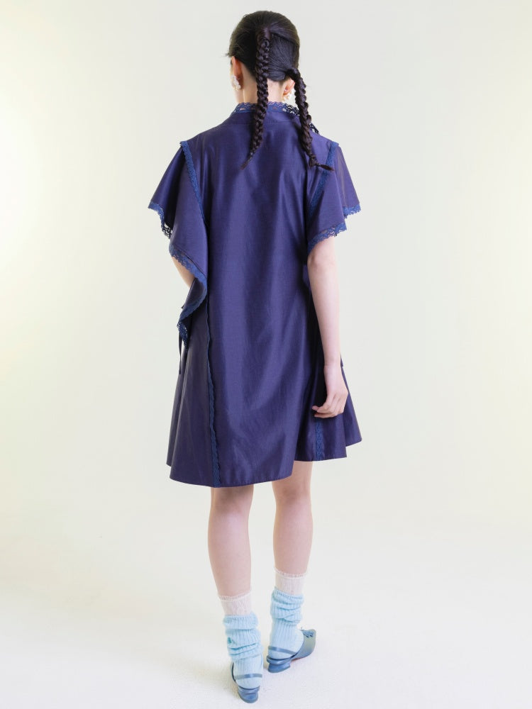 Ruffles Asymmetric Dress【s0000001892】