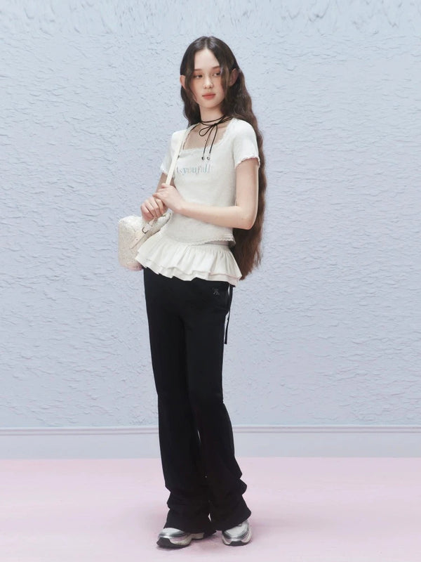 Casual knit pants【s0000007418】