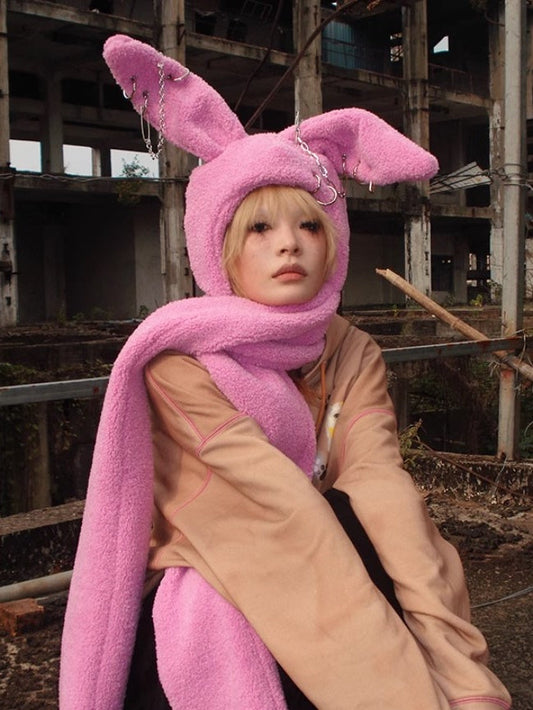 Rebellious Rabbit Scarf Hat【s0000004222】
