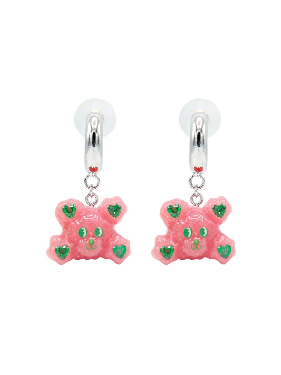 Bear Resin Ring Earrings Pierced【s0000000427】 - SCULTURE（エスカルチャー）