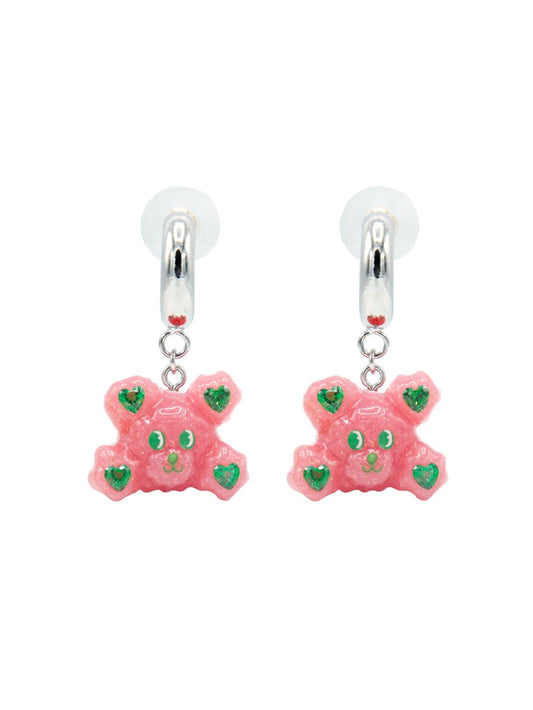 Bear Resin Ring Earrings Pierced【s0000000427】 - SCULTURE（エスカルチャー）