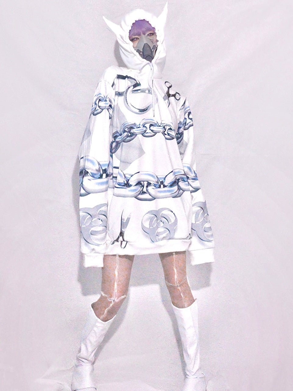 Chain Printing Loose Hooded Pullover【s0000000123】 - SCULTURE（エスカルチャー）