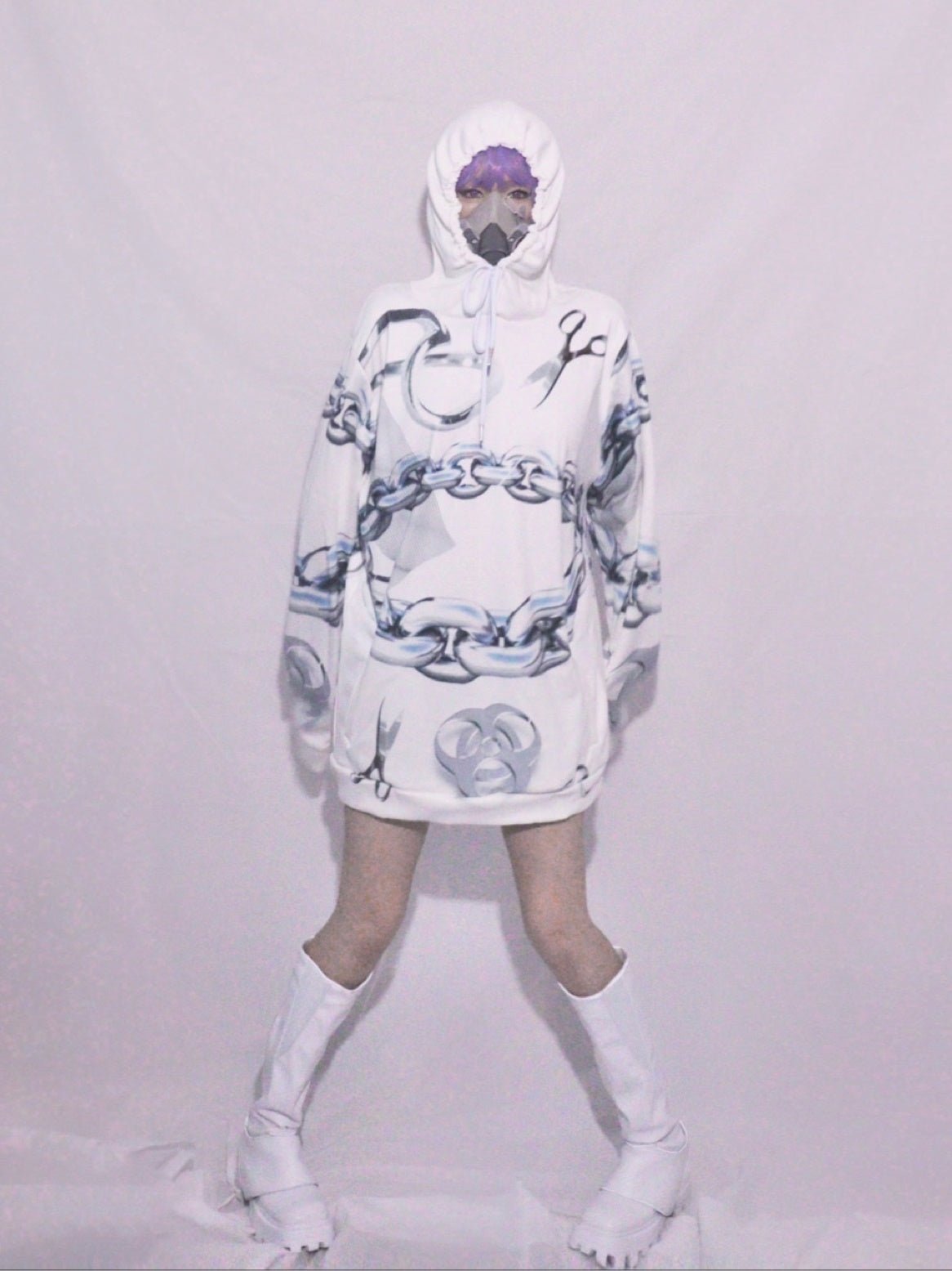 Chain Printing Loose Hooded Pullover【s0000000123】 - SCULTURE（エスカルチャー）