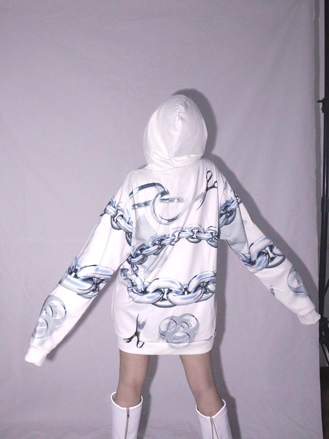 Chain Printing Loose Hooded Pullover【s0000000123】 - SCULTURE（エスカルチャー）