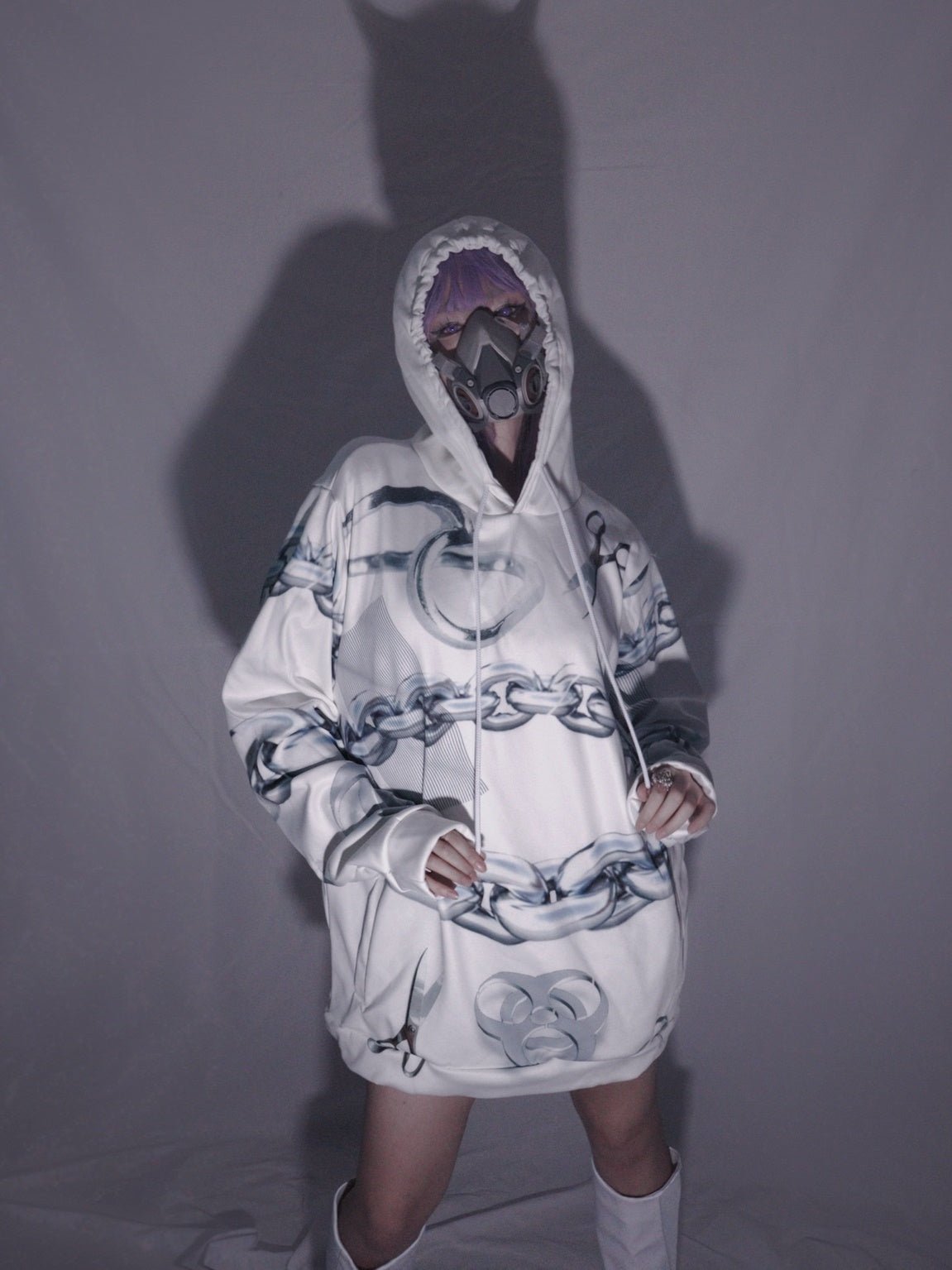 Chain Printing Loose Hooded Pullover【s0000000123】 - SCULTURE（エスカルチャー）